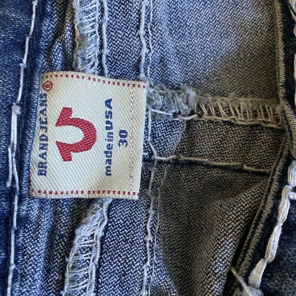 True Religion Joey Super T Jeans Womens 30 Blue Denim,authentic. World Tour - Picture 5 of 7